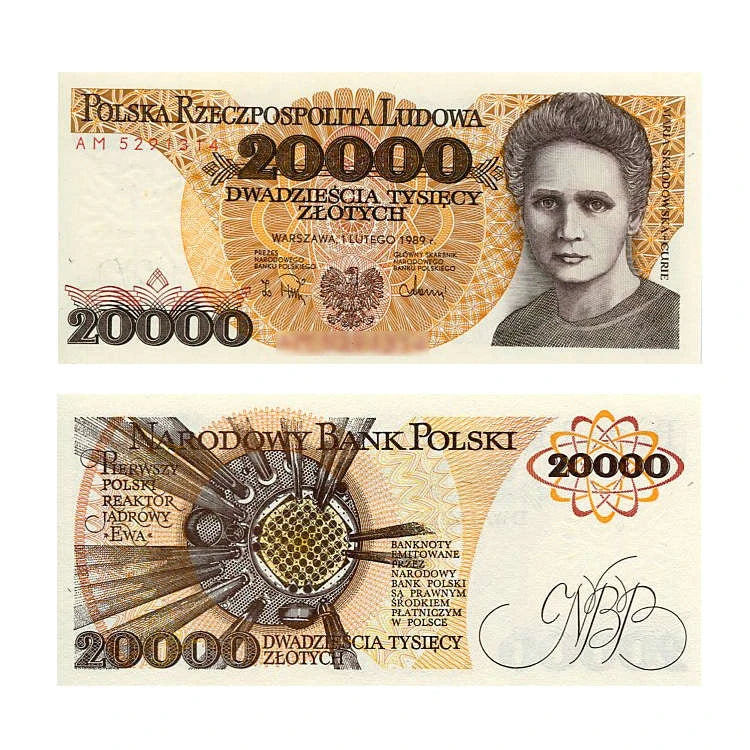 Banknot Polska 20 000 Złotych 1989 r. AM