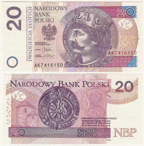 Banknot Polska 20 zł z 2016 r. BY