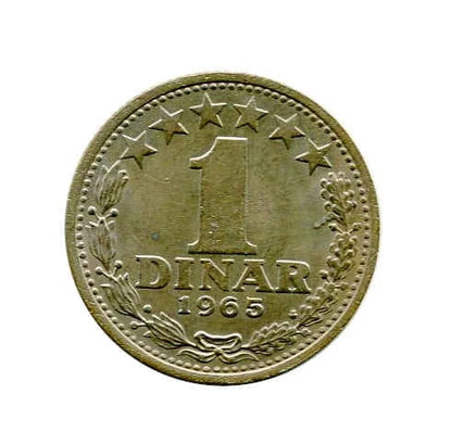 Moneta Jugosławia 1 Dinar ( różne roczniki )
