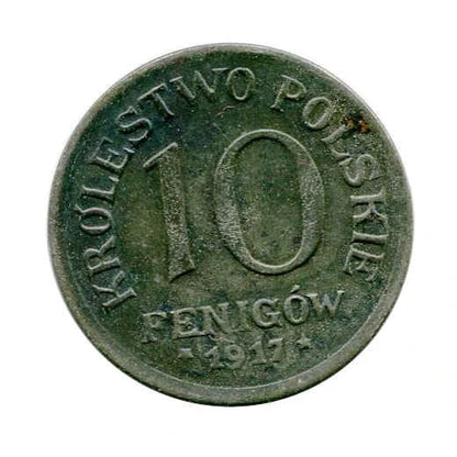 Królestwo Polskie 10 Fenigów 1917 r.
