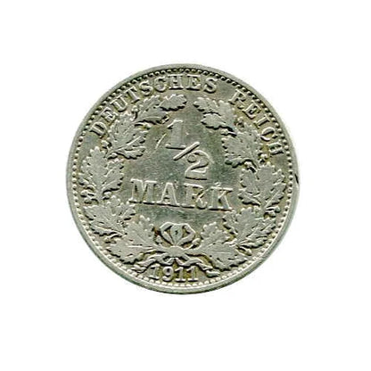 Niemcy 1/2 Marka 1911 r. A