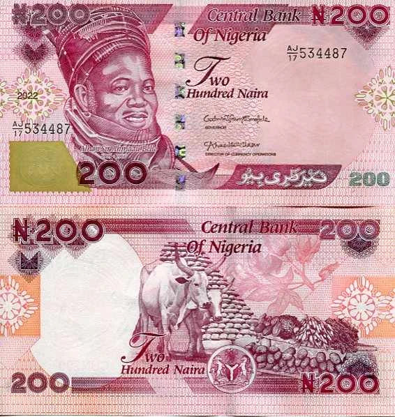 Nigeria 200 Naira 2022 r. UNC
