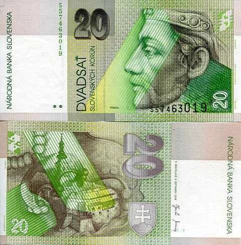 Słowacja 20 Koron 2006 r. UNC