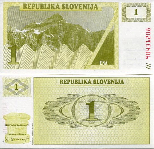Słowenia 1 Tolar 1990 r. UNC