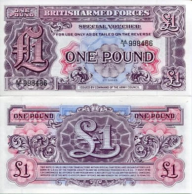 Wielka Brytania Armed Forces 1 Pound 1962 r. UNC